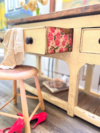 Custom bathroom vanity buffet